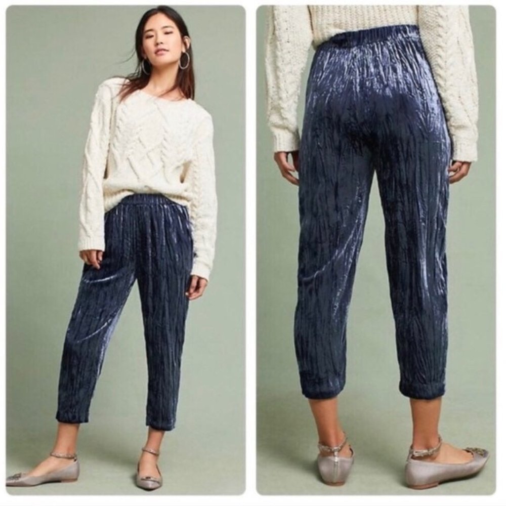 Anthropologie Velvet pants M